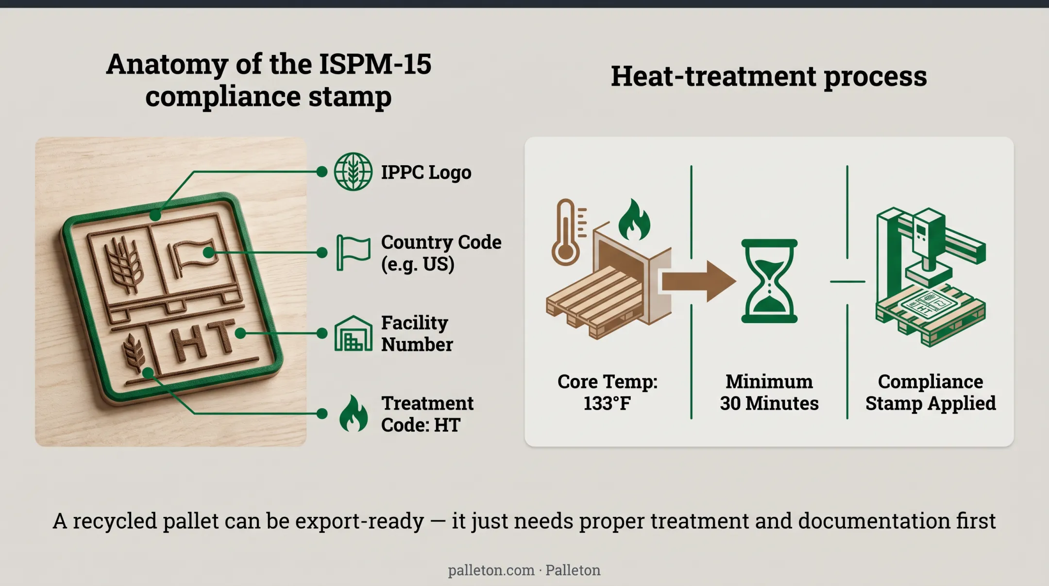 ISPM-15 wood packaging compliance stamp components explained diagram