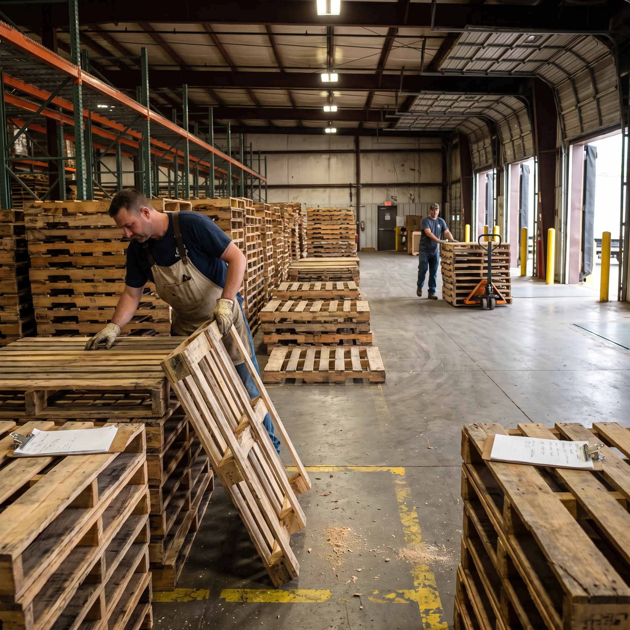 Used Recycled Wood Pallets