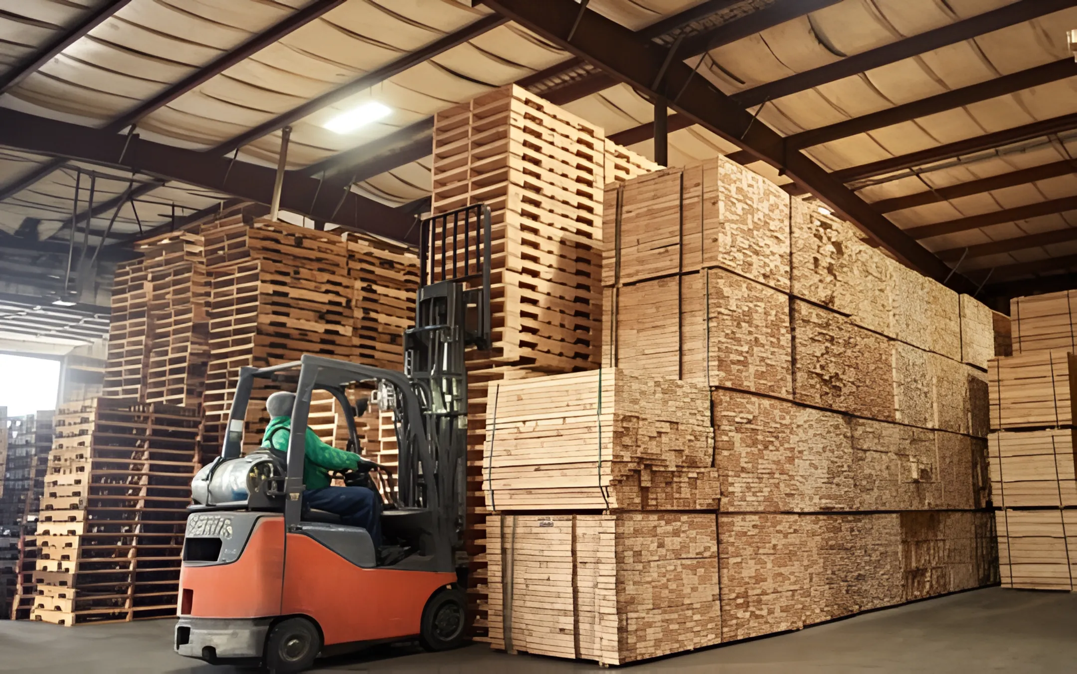 Automotive component pallet handling
