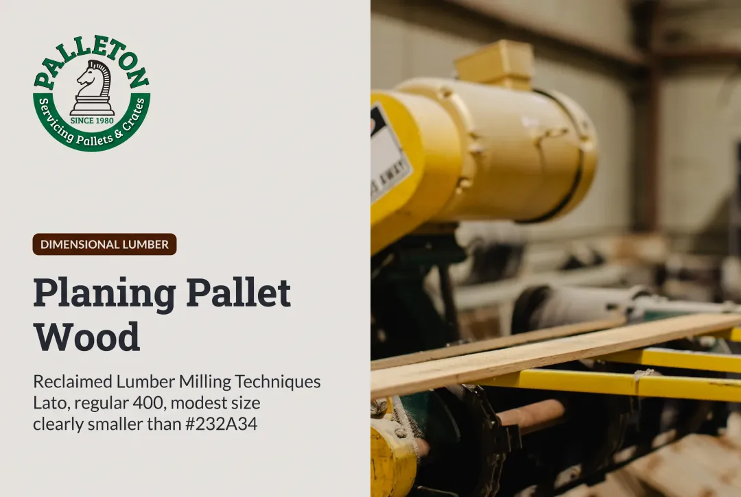Planing Pallet Wood