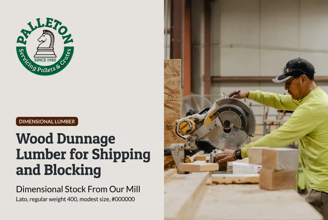 Wood Dunnage Lumber for Shipping and Blocking