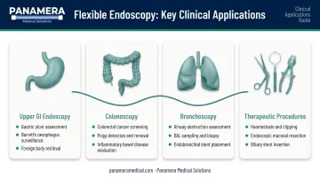 Flexible endoscopy clinical applications spanning GI bronchoscopy and therapeutic procedures