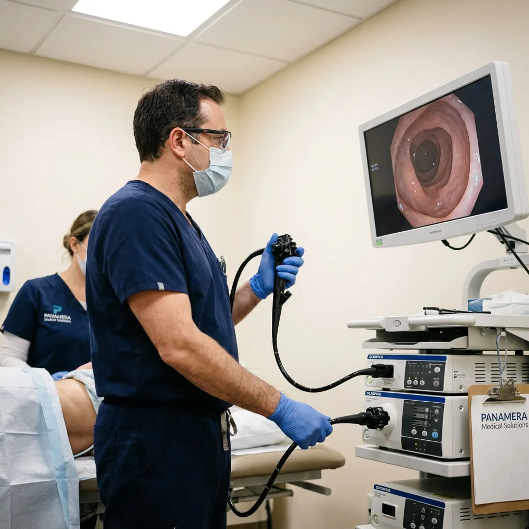 Gastroenterology flexible endoscopy