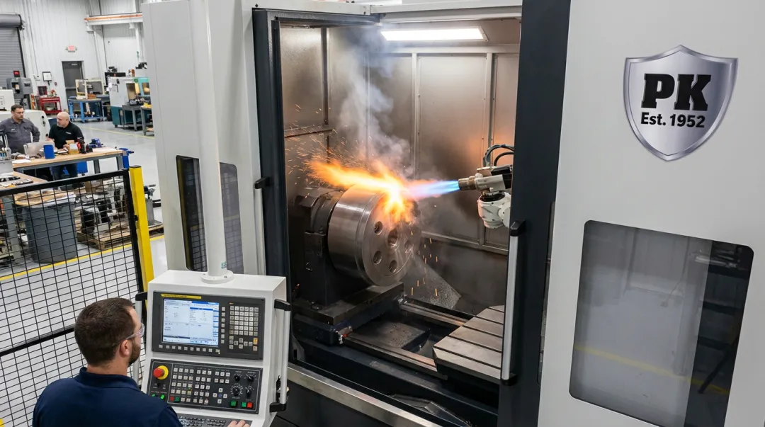 Parkway-Kew Corporation wire drawing block undergoing HVOF coating and Restore Grind process