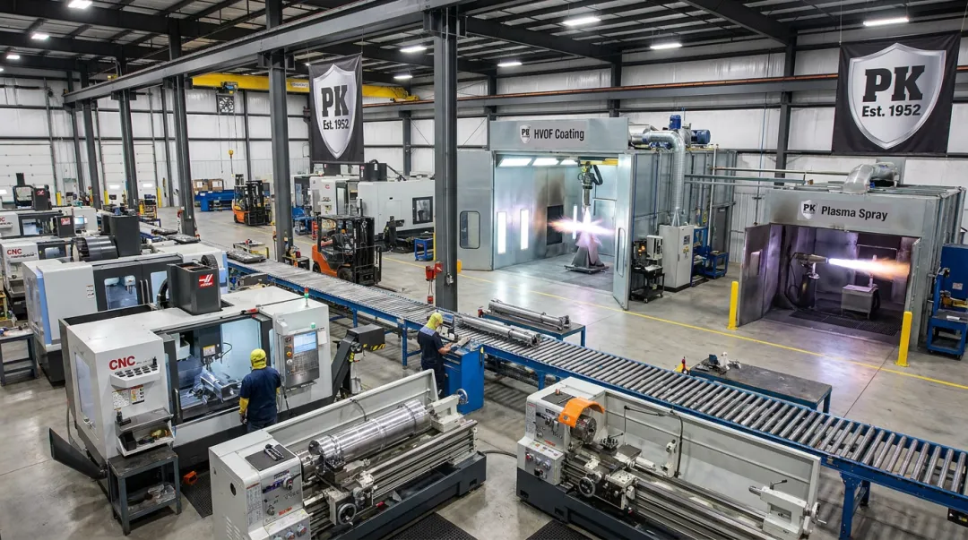 Integrated CNC machining and wear-resistant coating facility under one roof