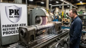 Wire drawing block undergoing Restore and Grind recoating process