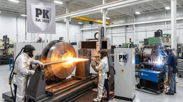 Parkway-Kew submerged arc welding hardfacing production facility