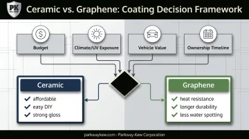 Four-factor decision framework for choosing graphene or ceramic car coating