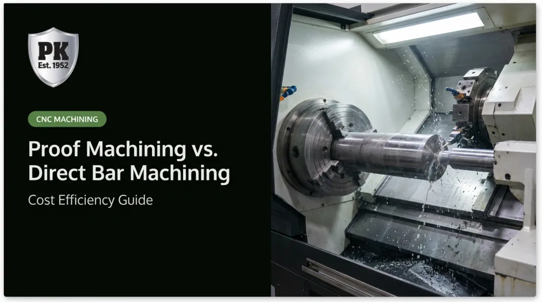 Proof Machining vs. Direct Bar Machining: Cost Efficiency Guide