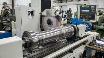 CNC machining equipment grinding large-diameter wire drawing block component