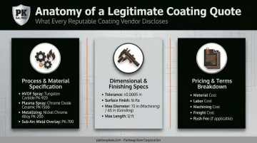 Three essential components of a legitimate industrial coating quote breakdown