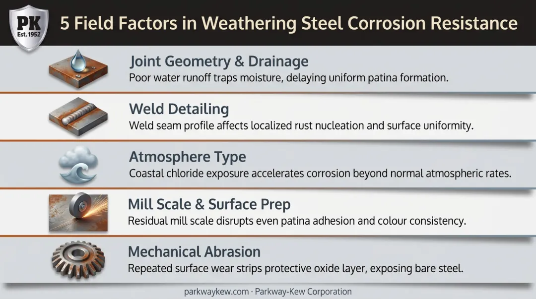 5 field factors affecting weathering steel corrosion resistance performance