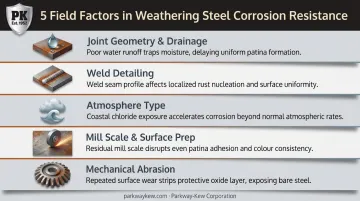 5 field factors affecting weathering steel corrosion resistance performance
