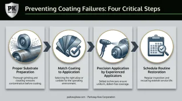 4-step process to prevent industrial hardsurfacing coating failure