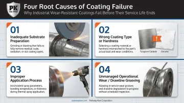 4 root causes of industrial coating failure diagram breakdown