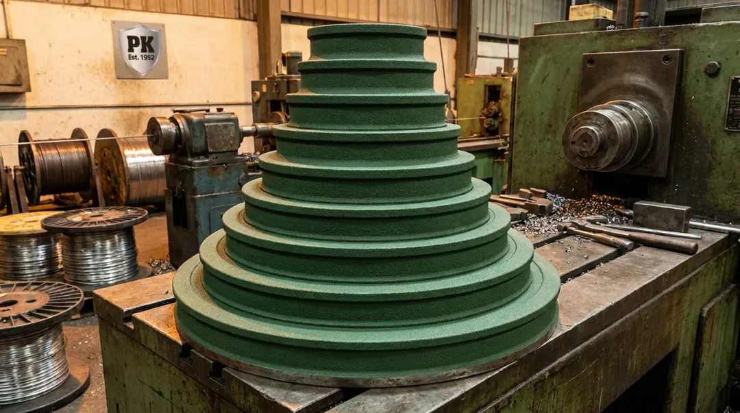 Plasma-sprayed ceramic coating application on wire drawing capstans and blocks