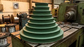 Plasma-sprayed ceramic coating application on wire drawing capstans and blocks