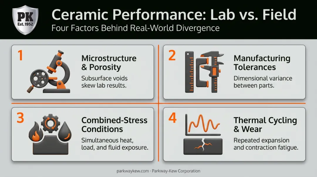 Four factors causing ceramic corrosion performance to deviate from lab data