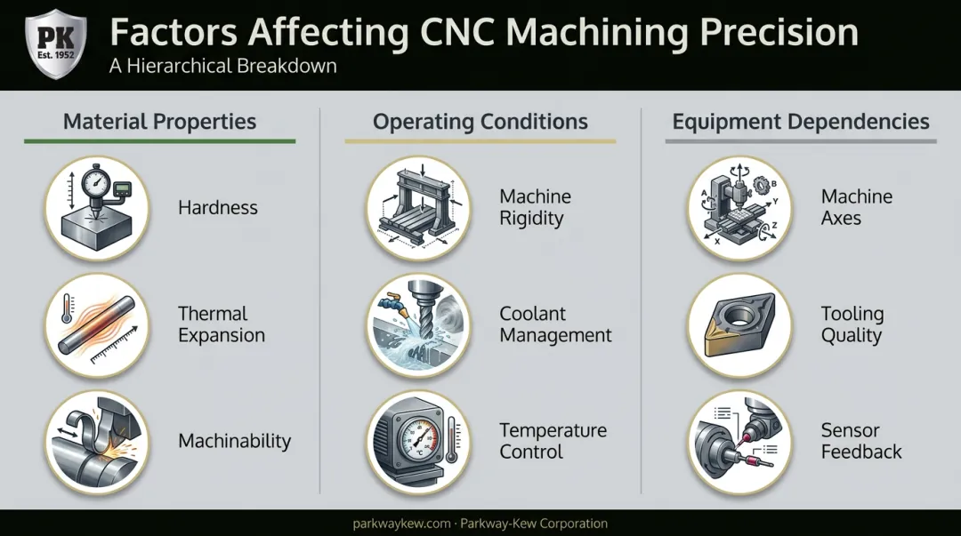 Three key factors affecting CNC machining precision and tolerance control