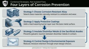 Four-strategy framework for preventing aluminum corrosion in industrial settings