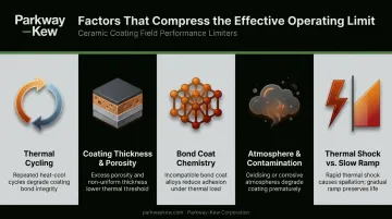 Five real-world factors that shift ceramic coating maximum temperature limits