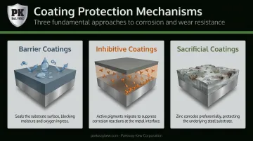 Three industrial coating protection mechanisms barrier inhibitive and sacrificial explained