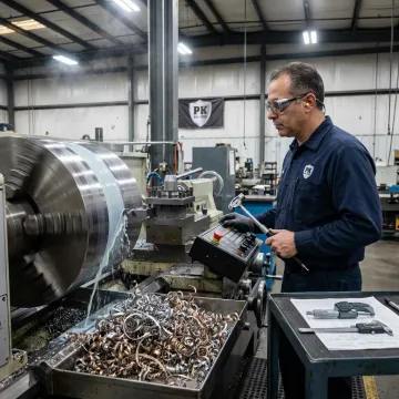 Precision CNC machining an Inconel industrial component