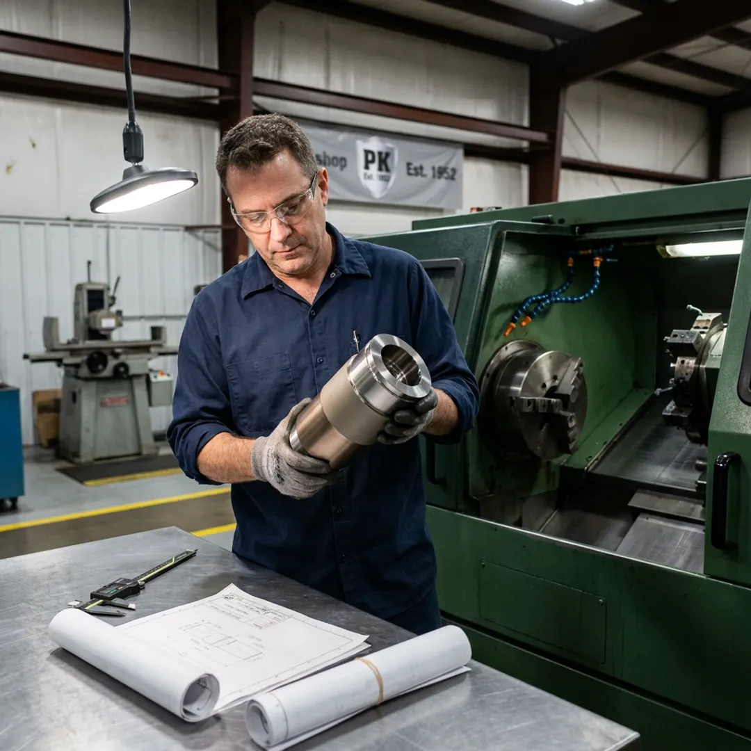 Precision CNC machining process for metal components