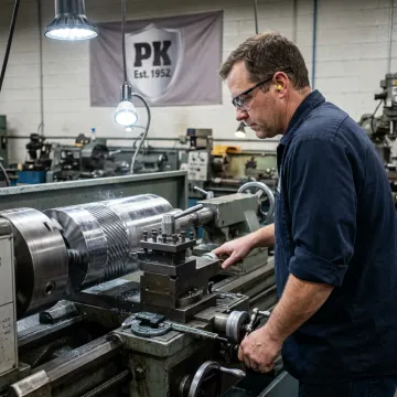 CNC machining process for custom industrial parts