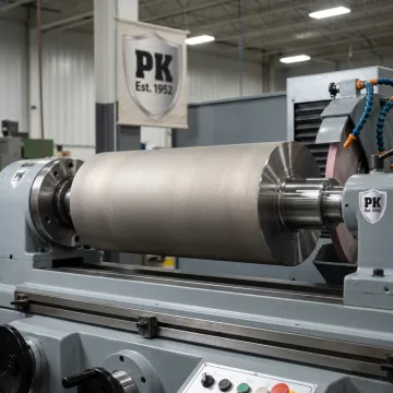 Industrial coated component being precision ground