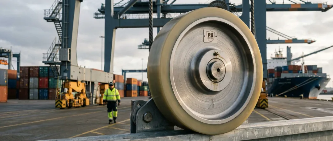 Shipping Terminals festoon wheel coating