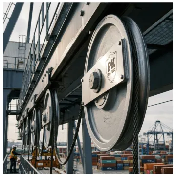 Shipping Terminals festoon wheel coating