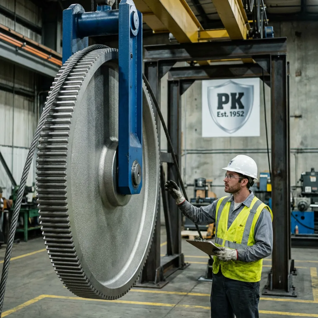 Heavy industry NC coated rope pulley
