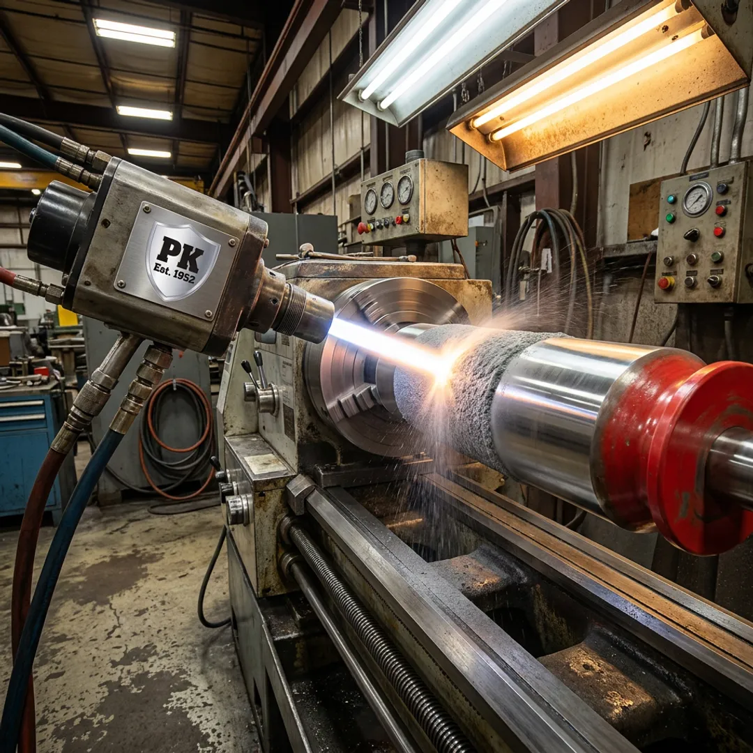 Wear-resistant coating applied to industrial metal parts