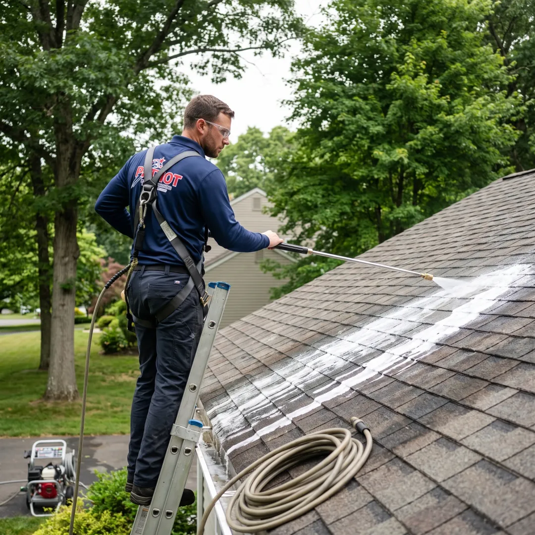Pressureless Roof Cleaning
