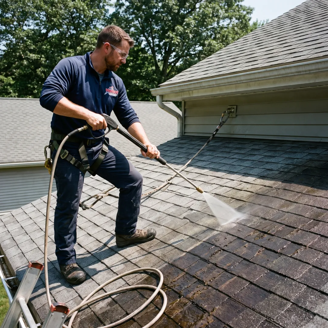 Roof Soft Washing Service
