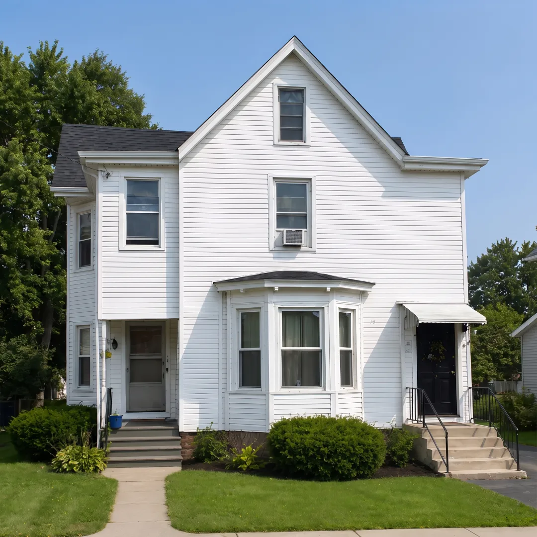 Clean roof and siding after soft washing