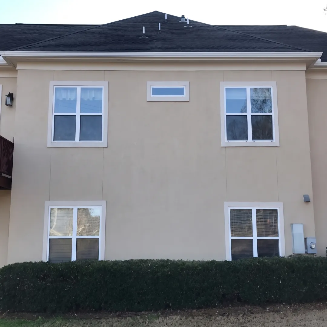 Clean exterior windows and algae-free roof