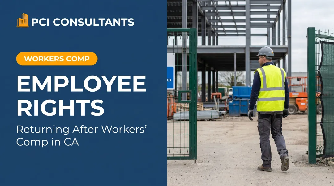 Employee Rights: Returning After Workers' Comp in CA
