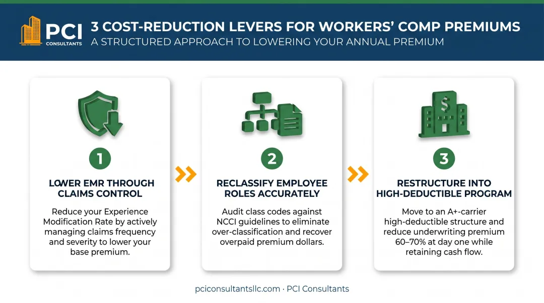 Three cost reduction levers for Colorado moving company workers comp premiums