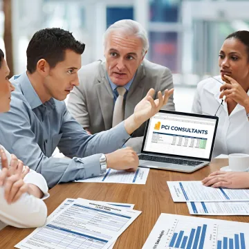 Consultants analyzing workers compensation claim reports
