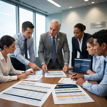 Advisor explaining workers compensation carrier selection process