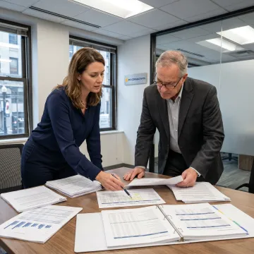 HR consultant reviewing workers compensation coverage