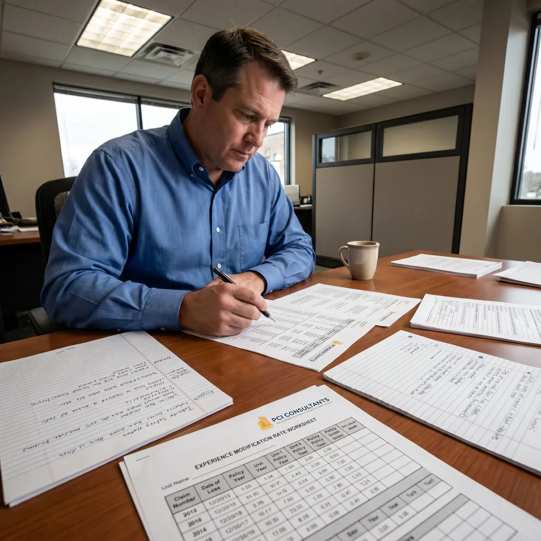 Workers compensation risk review for a contractor