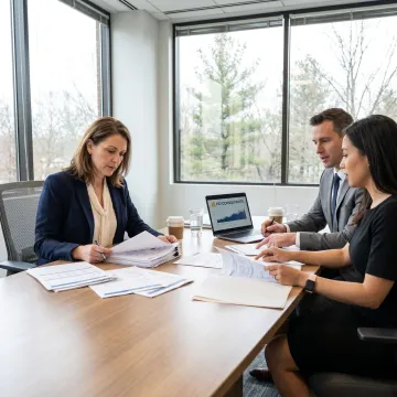 Workers' comp strategy meeting for staffing agency