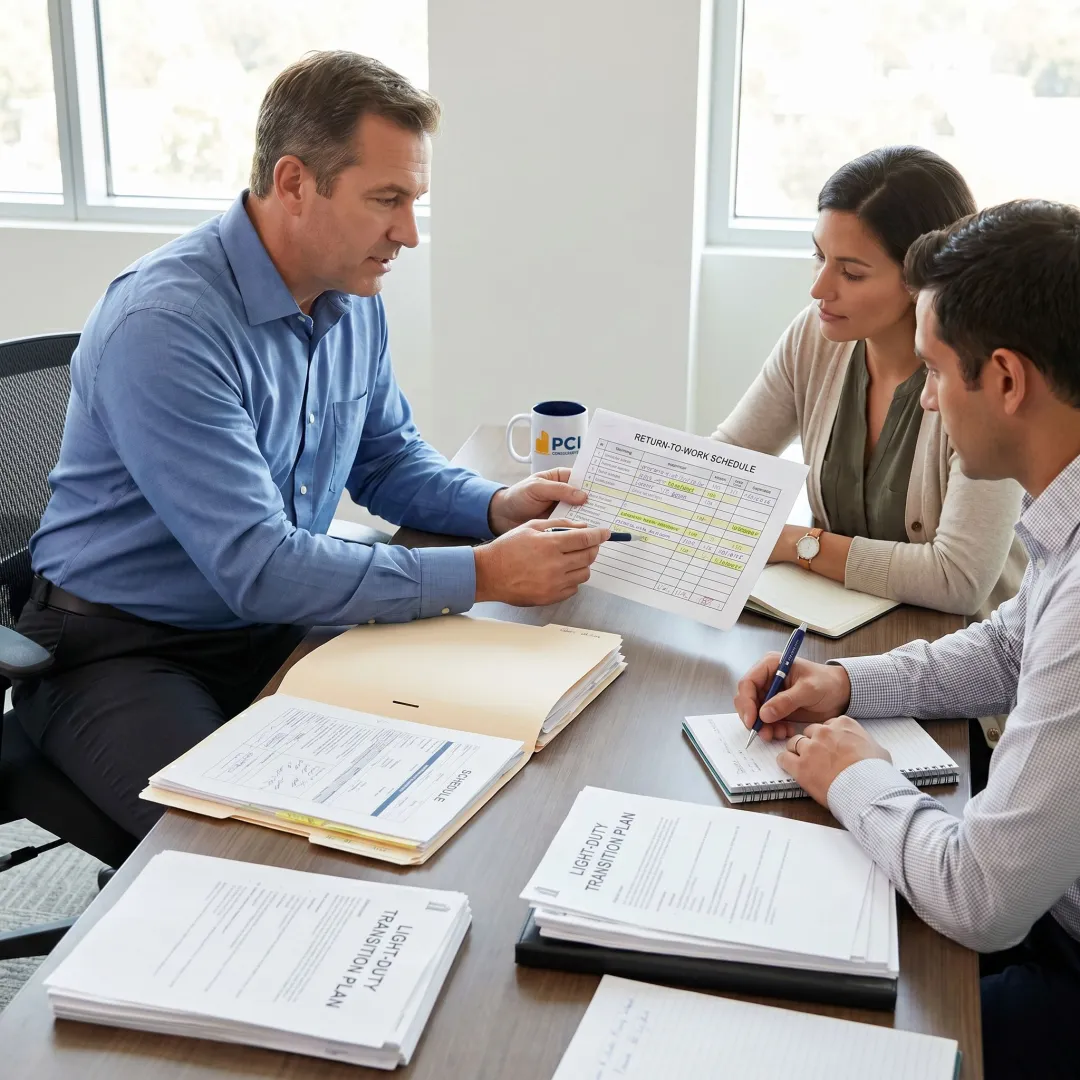 Workers compensation return-to-work planning session