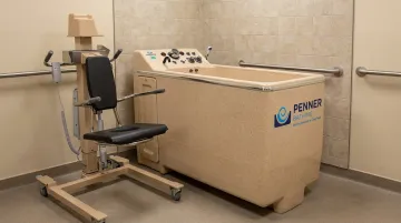 Penner Bathing commercial walk-in tub system designed for long-term care facilities