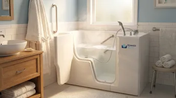 Penner Bathing Dream Spa walk-in bath with swing-out door and heated seating