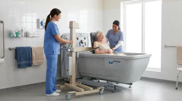 Penner Bathing healthcare bathing system in long-term care nursing facility setting