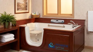 Penner Bathing therapeutic bath system inside nursing home care facility room